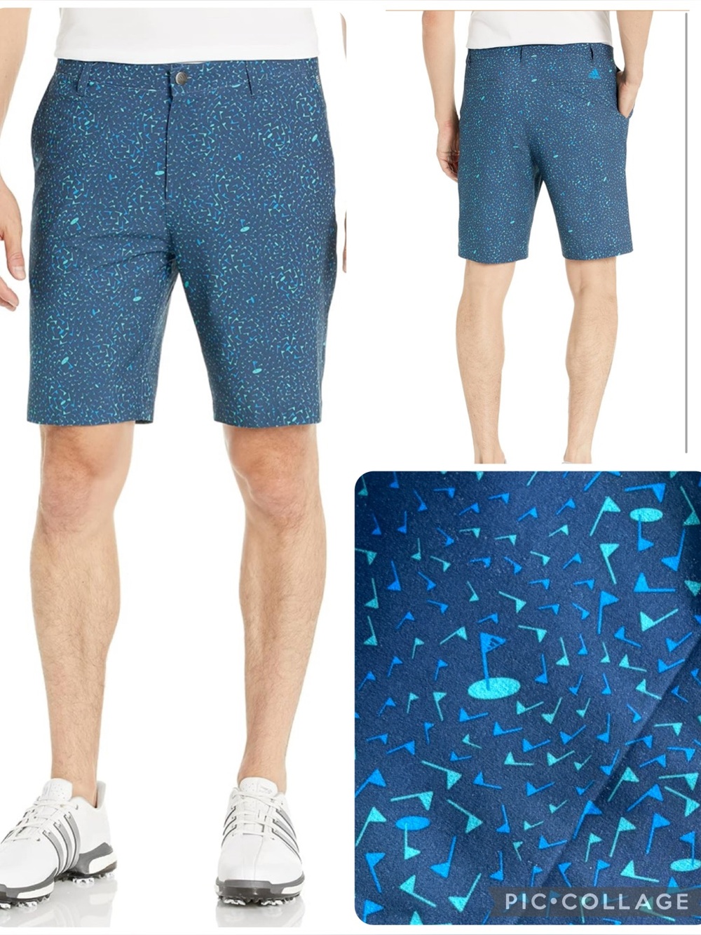 adidas Men's Ultimate365 Flag Print Golf Shorts 35